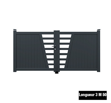 portail aluminium battant anthracite