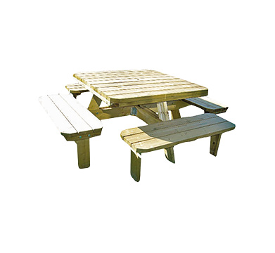 table pique nique en bois